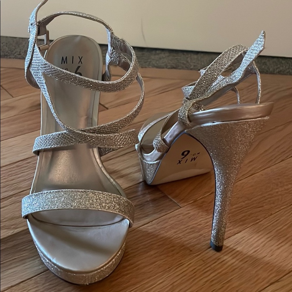 Gold high heel